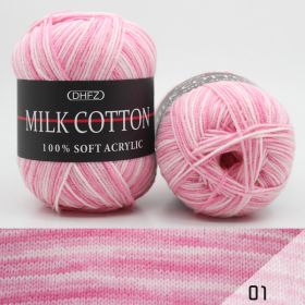 Three Section Dyed Multi-color Jacquard Score Lines With Medium Thick Lines (Option: Pink)