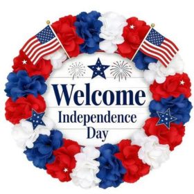 1PC Wooden tags for Independence Day, patriotic American homes, rural areas, wooden walls, door decorations, wooden crafts (Color: 57, size: 40*40*0.5cm)
