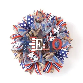 1PC Wooden tags for Independence Day, patriotic American homes, rural areas, wooden walls, door decorations, wooden crafts (Color: 92, size: 40*40*0.5cm)