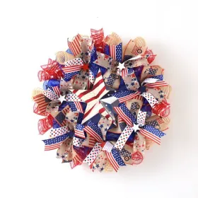 1PC Wooden tags for Independence Day, patriotic American homes, rural areas, wooden walls, door decorations, wooden crafts (Color: 91, size: 40*40*0.5cm)