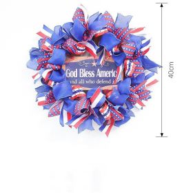 1PC Wooden tags for Independence Day, patriotic American homes, rural areas, wooden walls, door decorations, wooden crafts (Color: 100, size: 40*40*0.5cm)