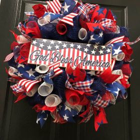 1PC Wooden tags for Independence Day, patriotic American homes, rural areas, wooden walls, door decorations, wooden crafts (Color: 104, size: 40*40*0.5cm)