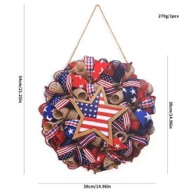 1PC Wooden tags for Independence Day, patriotic American homes, rural areas, wooden walls, door decorations, wooden crafts (Color: 99, size: 30*30*0.5cm)